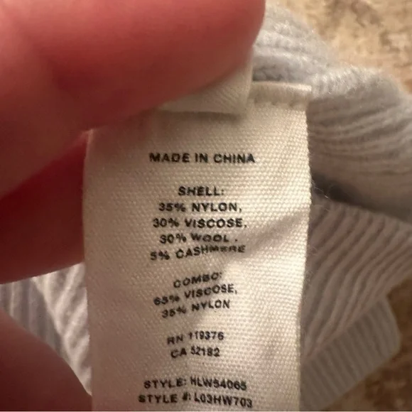 HELMUT LANG Strap V-neck Long-sleeve
Sweater | Cyber Blue XS - Picture 8 of 10